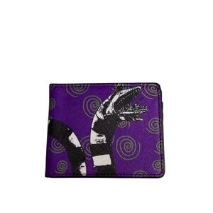 Beetlejuice Purple Sandworm Bi-Fold Wallet Horror Movie Fan Gift‎